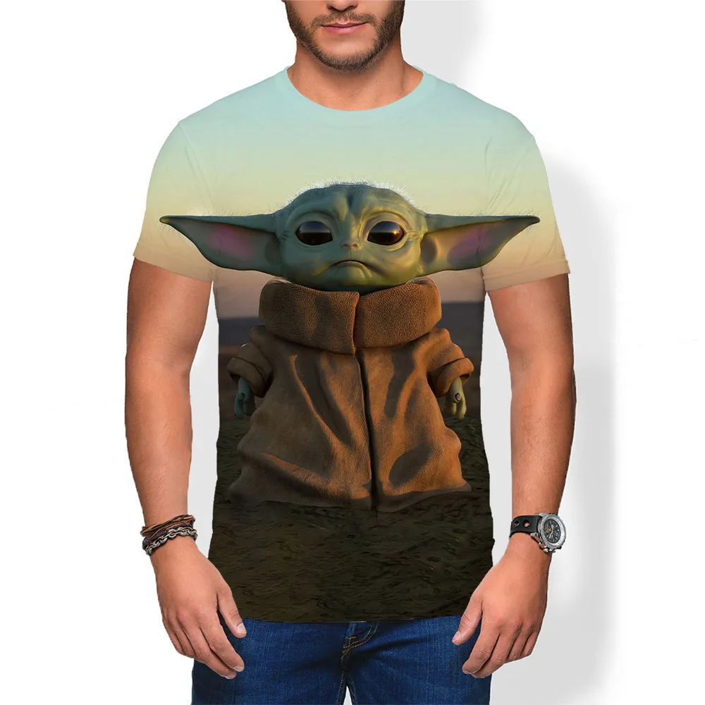 Новинка 2021 Мужская футболка с 3D принтом Yoda для малышей детские футболки