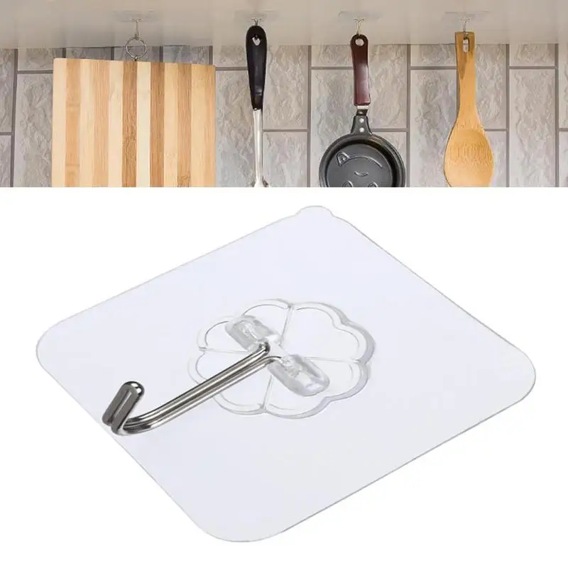

4/8/10/20/50/100pcs Strong Transparent Suction Cup Sucker Wall Hook Hanger For Household Glass Tile Seamless Suction Cup Hook