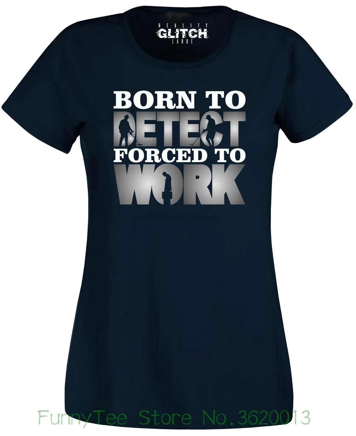 Women Tee Born To Metal Detect Forced Work black Hobby Cheap Price Retros | Мужская одежда