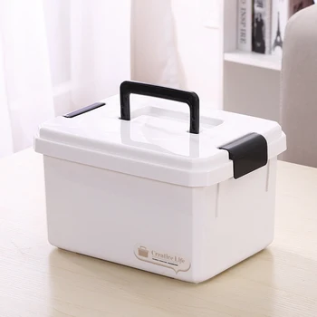 

Portable First Aid Kit Plastic Box Multi-Functional Cabinet Family Emergency Kit Box Home Decoration Storage Box FP8