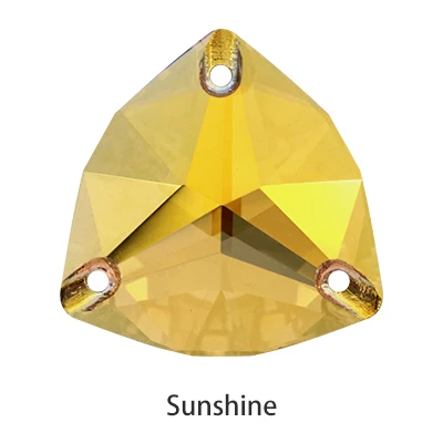 Sunshine Sunshiner Fat Trilliant золото пришить стразы K9 стекло, кристалл, камень Flatback для шитья страз платье одежда украшения Бусины - Цвет: Sunshine