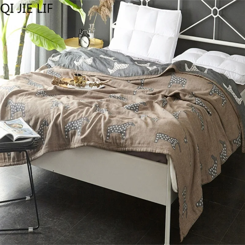 

100% Cotton Blanket Bed Sofa Travel Breathable Chic Mandala Style Large Soft Throw Blanket Para Blanket