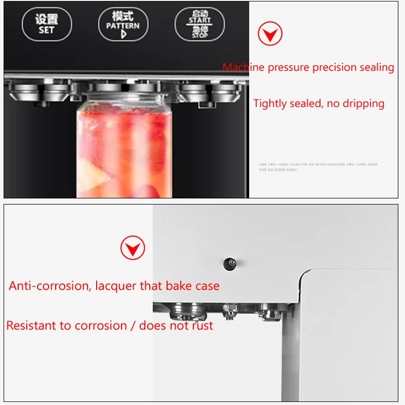 Электрическая машина для запечатывания напитков 55 мм, машина для запечатывания рта, молока, чая, кофе, пузырьков, бутылки для напитков, герметики