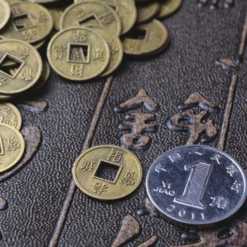 100Pcs Chinese Feng Shui Lucky Ching/Ancient Coins Set