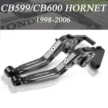 

Motorcycle Accessories CNC Folding Extendable Brake Clutch Levers For HONDA CB599/CB600 HORNET 1998-2006 with logo