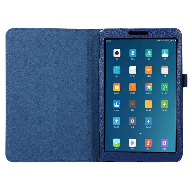 Чехол из искусственной кожи для Xiaomi mi Pad4 mi Pad 4 8,0 дюймов чехол для планшета Xiaomi mi Pad4 mi pad 4 Чехол 8," Smart Sleep Wake - Цвет: Dark Blue