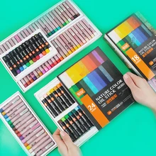 Soft Oil Pastel Dry High Quality Heavy Colors Crayons for Drawing Stationery Art Supplies Professional 36 Color Wax Crayons