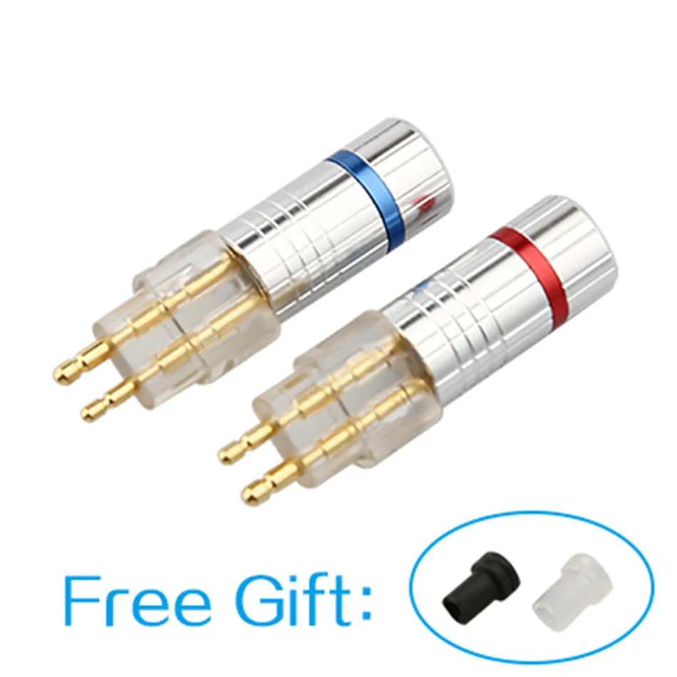 Earphone Pin Plug Upgrade Repair Adapter For HD600 HD650 HD580 HD25 Audio Jack Solder Wire Connector Portable Headphone Plug