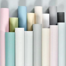 

Waterproof Matte PVC Self Adhesive Wallpaper Removable Solid Color Vinyl Wall Sticker Home Decor Bedroom Furniture Contact Paper