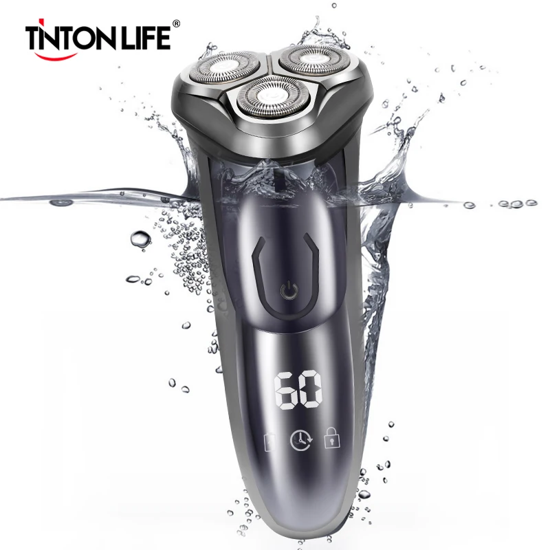  3D Electric Shaver Razor Men Washable USB Rechargeable Smart Control Shaving Beard Machine Waterpro