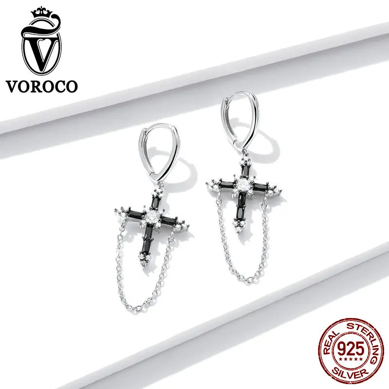 Серьги гвоздики VOROCO женские из серебра 925 пробы|Серьги-гвоздики| |