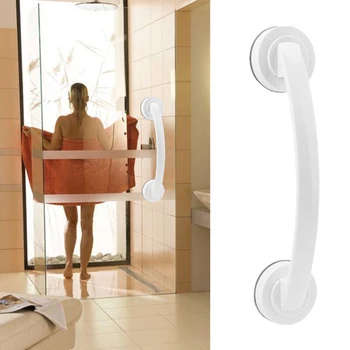 

Sucker Suction Cup Handrail Grip Bathroom Safety Helping Handle Grab Bar Anti Slip for Glass Door Bathroom Elder #A