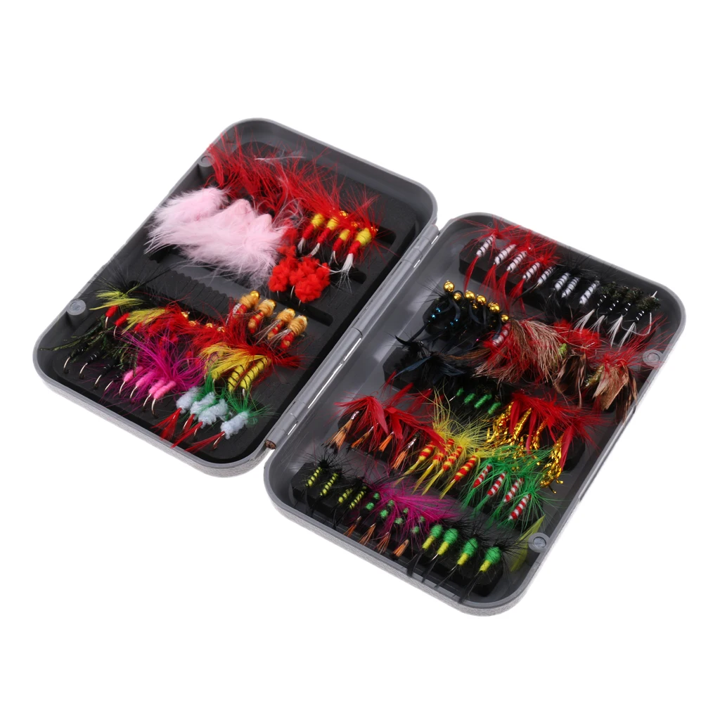 100pcs Hook Bait Lure Crankbaits Life-like Dragonfly Insects Floating Fly Fishing Flies