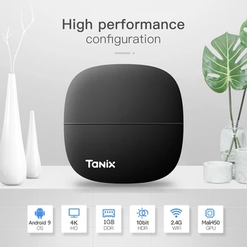 

2020 Tanix H1 Smart TV Box Android 9.0 4K 60fps 1GB RAM 8GB ROM 2.4GHz WiFi TV HDMI Set Top Box 4k Media Player High Quality