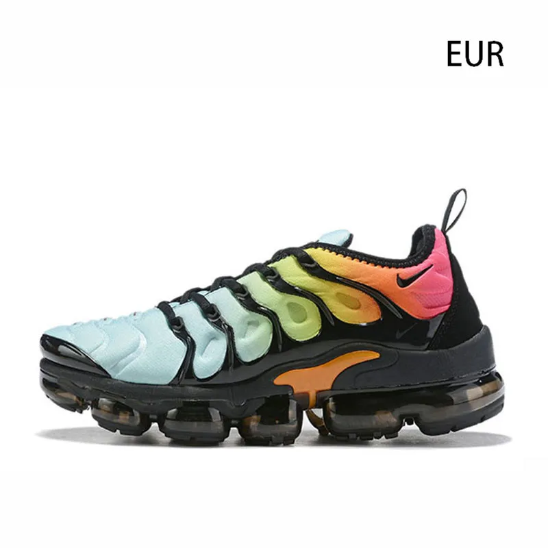 Nike Air Vapormax плюс спортивная обувь для мужчин уличные спортивные кроссовки удобные дышащие - Цвет: colourful