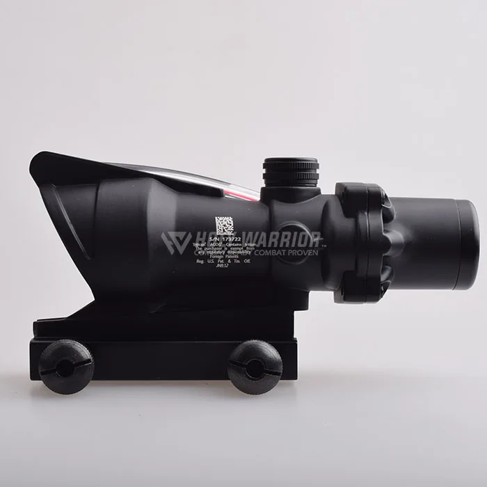 HW Охотничий Прицел ACOG TA31 4X32 оптика из настоящего Волокна Красная точка с подсветкой шеврон стекло тактический оптический прицел