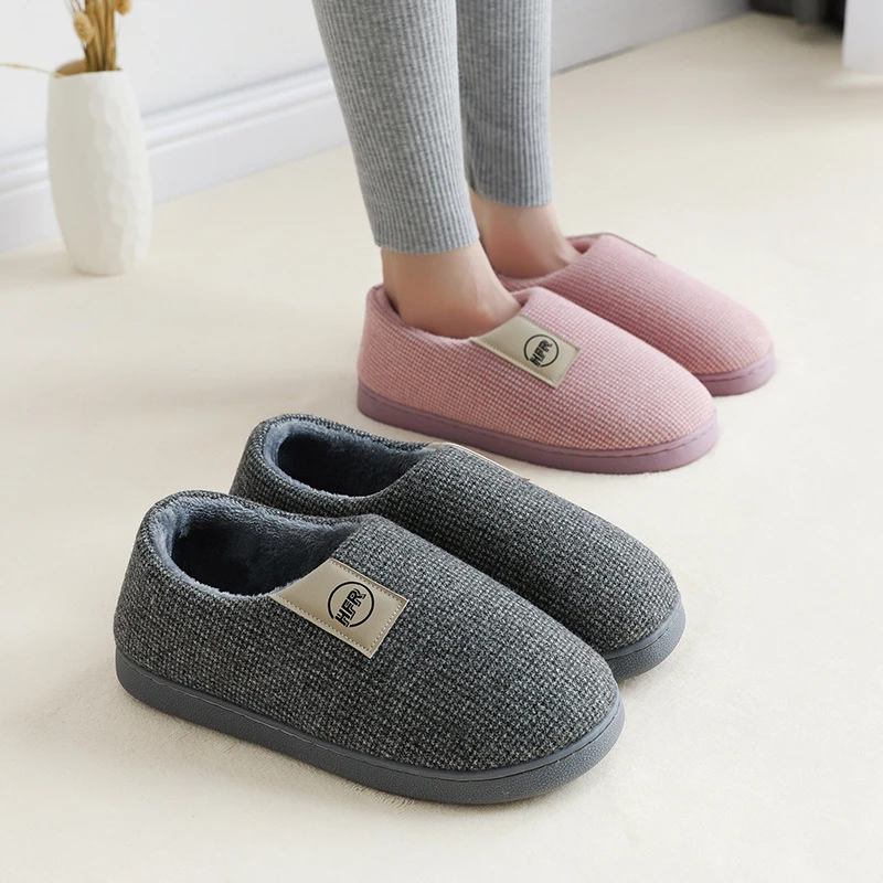 House Slippers best of sale 2022 Plus Size 48-49 Women Winter Home Slippers Soft Sole Lovers Indoor Warm Shoes Anti-slip Female Male Big Size House Slipper mens house slippers	