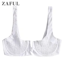 ZAFUL Топ Бикини с v-образным вырезом и завязками на спине