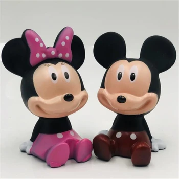 

Mickey Minnie Mouse Cake Decoration Disney Cartoon Baking Toys PVC Action Figure Doll Children's Birthday Party Cake Ornaments