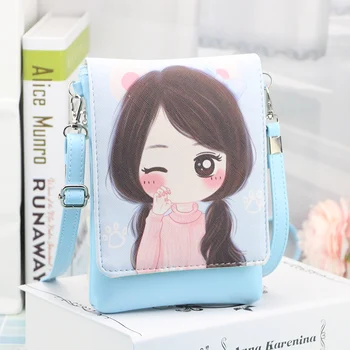 

Cute Cartoon Printed Girls Sling Shoulder Bag Women Handbag Kids Children Mini Crossbody Bags For Gifts Ladies Purse