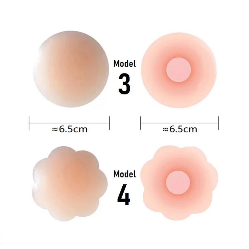 3 пара/лот, силиконовые подушечки для бюстгальтера, самоклеющиеся лепестки груди, невидимые, многоразовые, вечерние