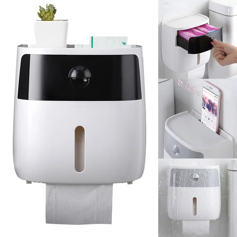 

Hot Sale Waterproof Toilet Paper Towels Holder Toilets Roll Storage Box for Bathroom Toilet