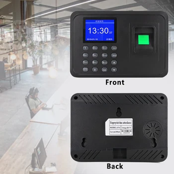 

Quick Office Checking Voice Function LCD Screen Biometric Fingerprint Time Recorder Large Capacity Attendance Multi Lingual