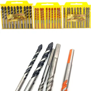 

Function Lengthening Alloy Triangle Drill Ceramic Glass Brick Wall Wood Plate Iron Hole Opener Triangle Drill Bit