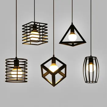 

Industrial Pendant Light Bird Cage Pendant Lamp Crystal Nordic Hanglamp Vintage Loft Lamp Kitchen Living Room Luminaire Suspendu