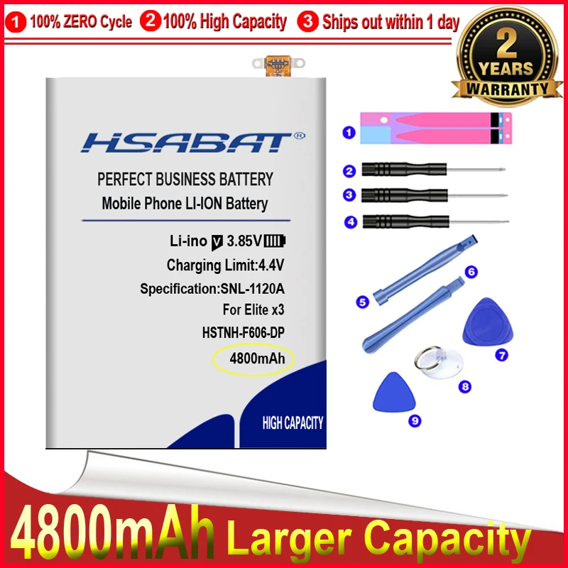 HSABAT 0 цикл HSTNH-F606-DP батарея для HP Elite x3 838266-2C1 HSTNH-F606 HHF606 Phablet высокое качество
