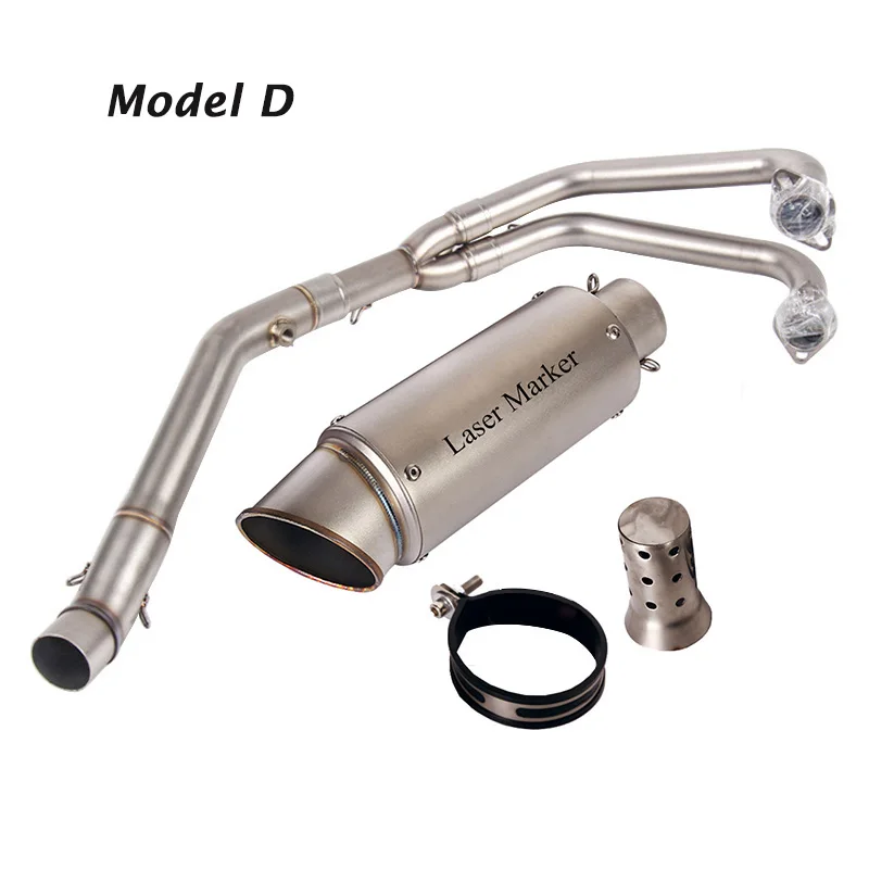 Motorcycle Exhaust Whole System Short Escape Muffler Tube Front Header Link Pipe for Yamaha YZF-R3 R25 - Image 5
