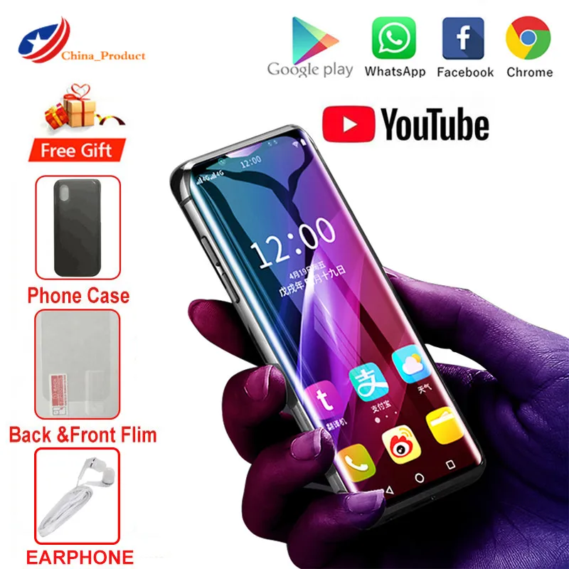 

K-Touch i10S Smallest Cellphones Unlocked Mini Smartphone Android 6.0 Google Play Mobile Phones Quad Core 2GB+32GB Face ID 8MP