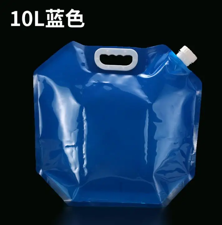 10L Blue Большой 5L/10L светильник ручной контейнер открытый бутылка для воды переноска складная сумка Открытый аварийный комплект - Цвет: 10L Blue