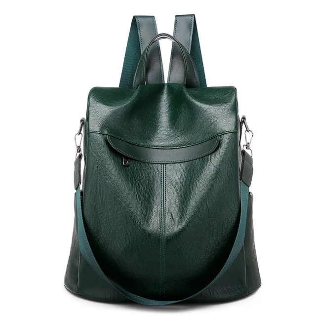 Модный водонепроницаемый рюкзак для ноутбука, женский модный рюкзак для девочек, защита от кражи, рюкзак для женщин, большой Многофункциональный рюкзак для путешествий - Цвет: green