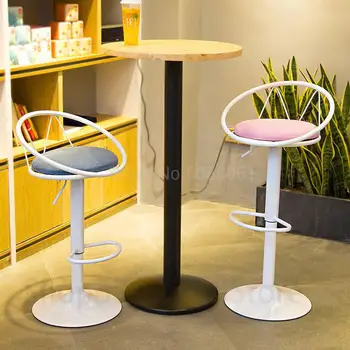 

Bar stool home bar chair American wrought iron high stool retro bar stool lift chair restaurant cafe chair