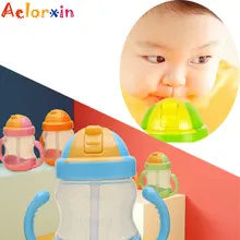 Biberons à Double poignée pour bébé, 280ml, entraîneur pour bébés, tasse de Type paille, pour enfants, pour boire de l'eau, nouvelle collection