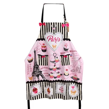 

Paris Adult Sweet Cupcake Kitchen Apron Woman Waitress Salon Hairdresser Cooking Avental Tablier Cuisine Pinafore Apron
