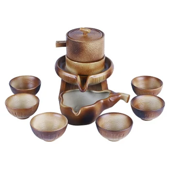 

Stone Grinding Semi-Automatic Tea Set Creative Tea Pot Tea Ceremony Supplies for Making Oolong Tea Pu'Er Tea