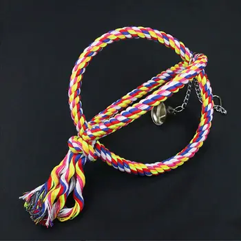 

Parrot Swing Rock Climbing Standing Bird Perch Spiral Cotton Rope Chew Bar