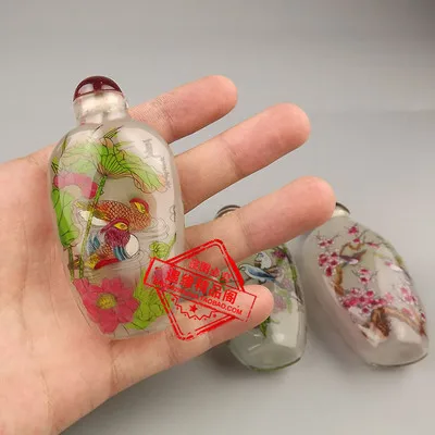 Четыре сезона цветы и птицы древнее внутреннее окрашивание табак бутылка