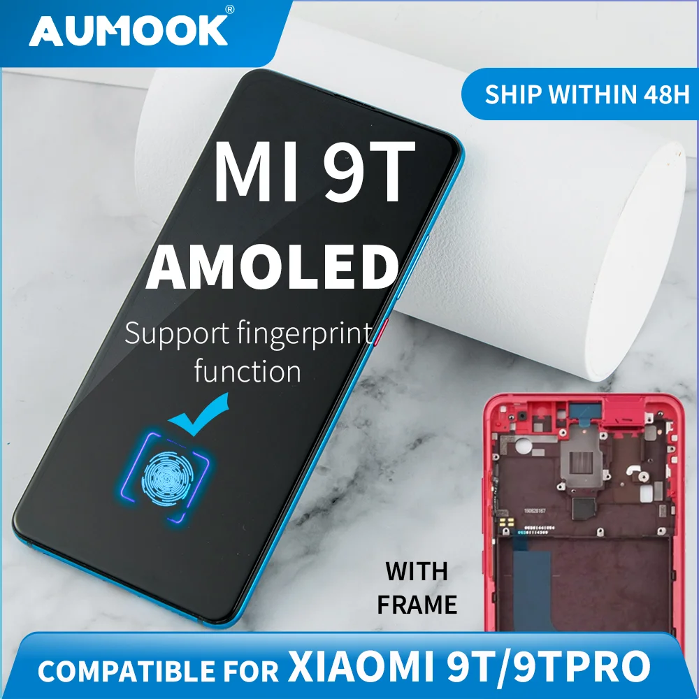 ЖК-дисплей SUPER AMOLED для Xiaomi Mi 9T с сенсорным экраном и рамкой дигитайзер в сборе M pro