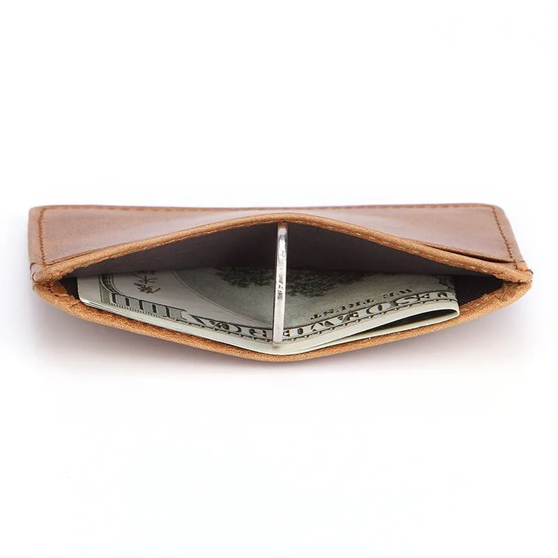 Elegant Genuine Leather Mini Wallet - Slim Credit Card Holder with ID and Coin Pocket, 4 Slots