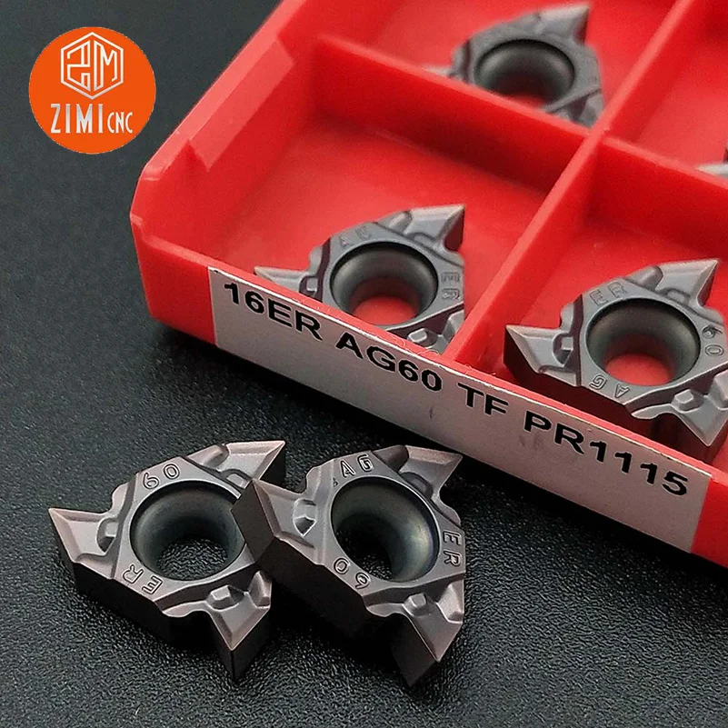 10pcs 16ER AG60 TF PR1115 Carbide Insert Threaded Blade CNC Lathe