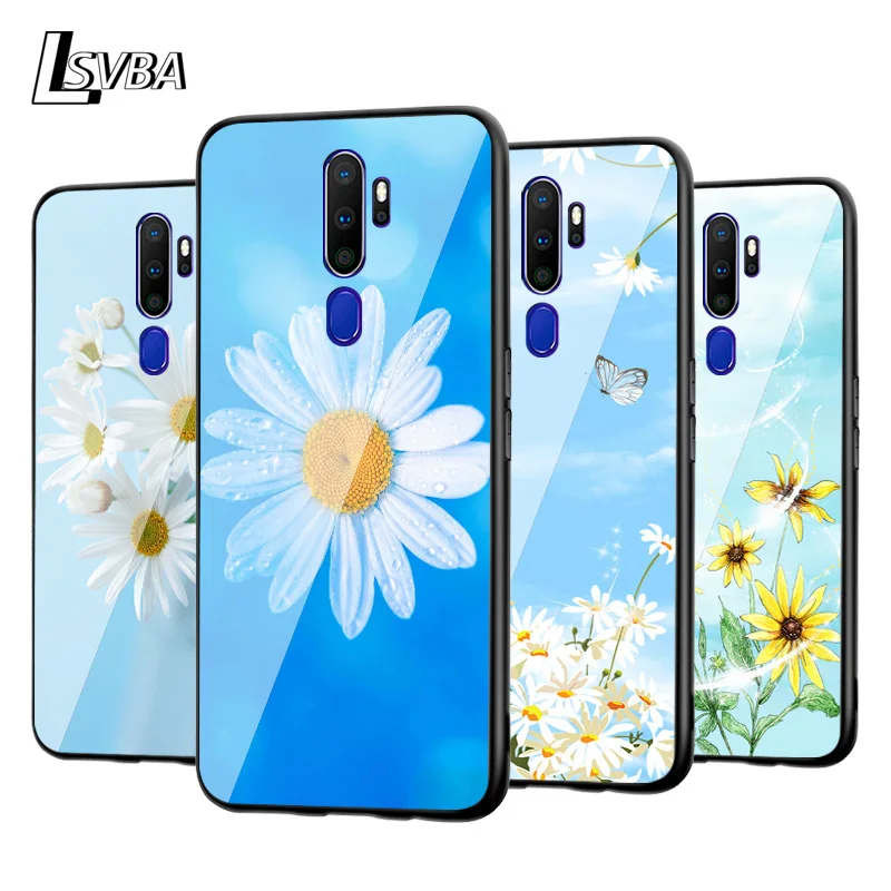 

Daisy Sunflower Floral Flower For OPPO Reno 4 3 ACE A9 A5 F15 Realme C2 K5 K3 R17 R15 Pro 4G 5G 2020 Soft Phone Case