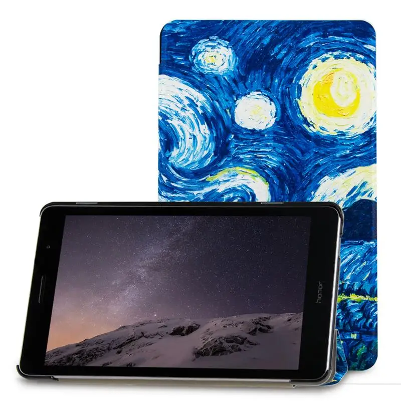 Чехол Funda для huawei MediaPad T3 8,0 KOB-L09 KOB-W09 pu кожаный чехол-подставка для Honor Play Pad 2 8,0 планшет+ подарок