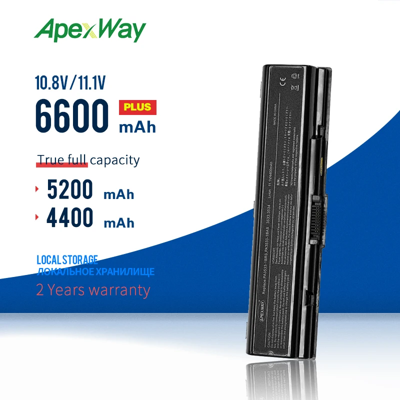 11 1 В Аккумулятор для ноутбука Toshiba A305 A305D A350 A350D A355 PA3533U-1BAS PA3534U-1BAS PA3534U-1BRS PA3535U-1BAS |