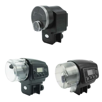 

Automatic Feeder Aquarium Fish Tank Pond Wall Mount Timing Auto Fish Food Dispenser Aquarium Accessories