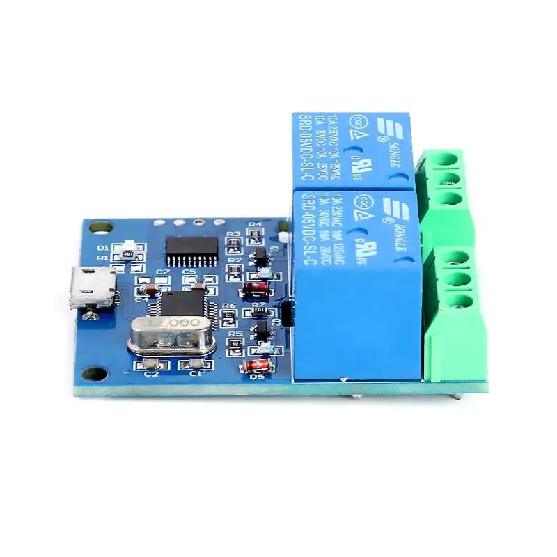 LCUS-2 электроника 2 канала 5 В релейный модуль над-Currentelay/диод Freewheelin защита USB Компьютерный переключатель управления