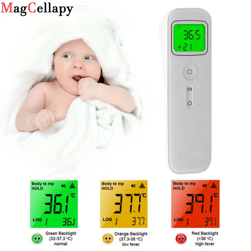 

Baby Thermometer Infrared Digital LCD Body Measurement Forehead Ear Non-Contact Adult Body Fever IR Children Termometro