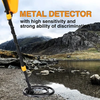 

MD930 Search Coil Metal Detector LCD Display Waterproof Outdoor High Sensitivity Professional Handheld ABS Three Tone Portable